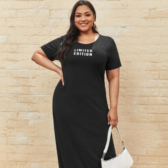 SHEIN - "Limited Edition" T-Shirt Maxi Dress - Picture 1 of 5